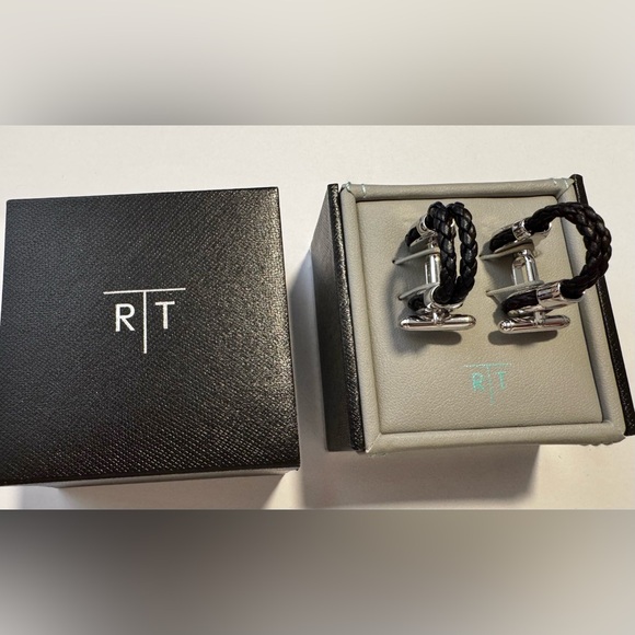 RT by Tateossian London Silver Cufflinks - Picture 1 of 3